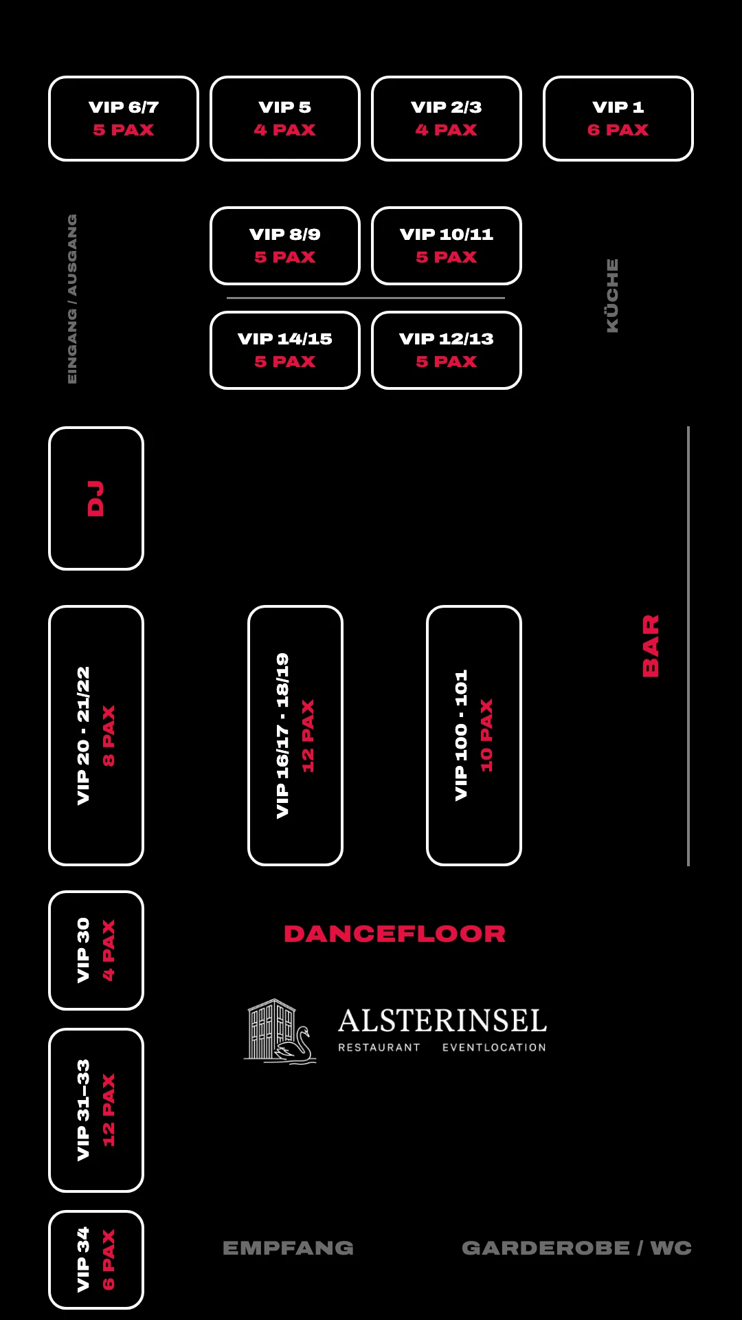 Tischplan Tanz in den Mai x Cherry Moon