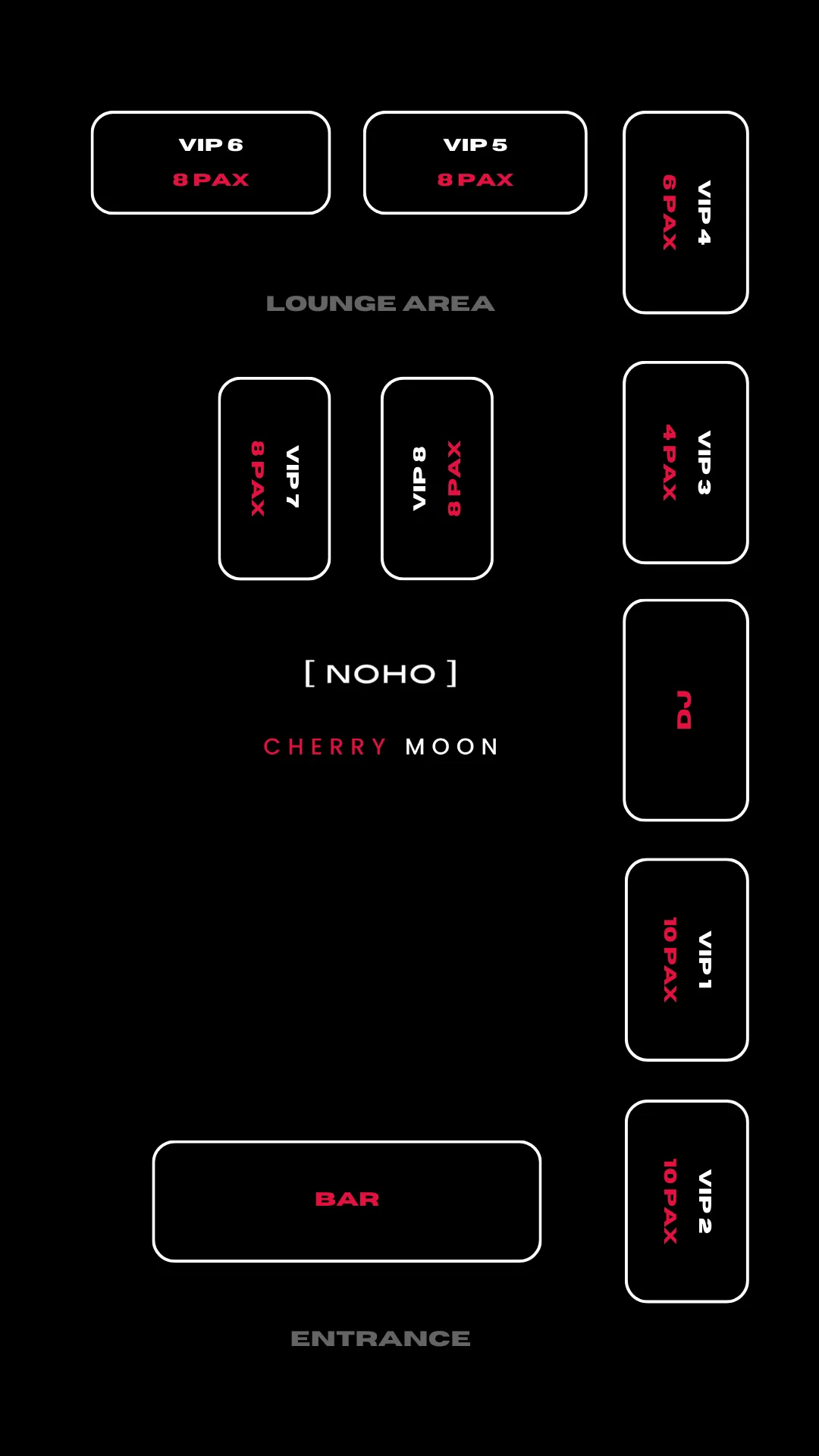 Tischplan SILVESTER X CHERRY MOND
